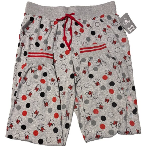 Disney Minnie Mouse pajama jogger lounge pants in size Large New DOTS - Picture 1 of 6